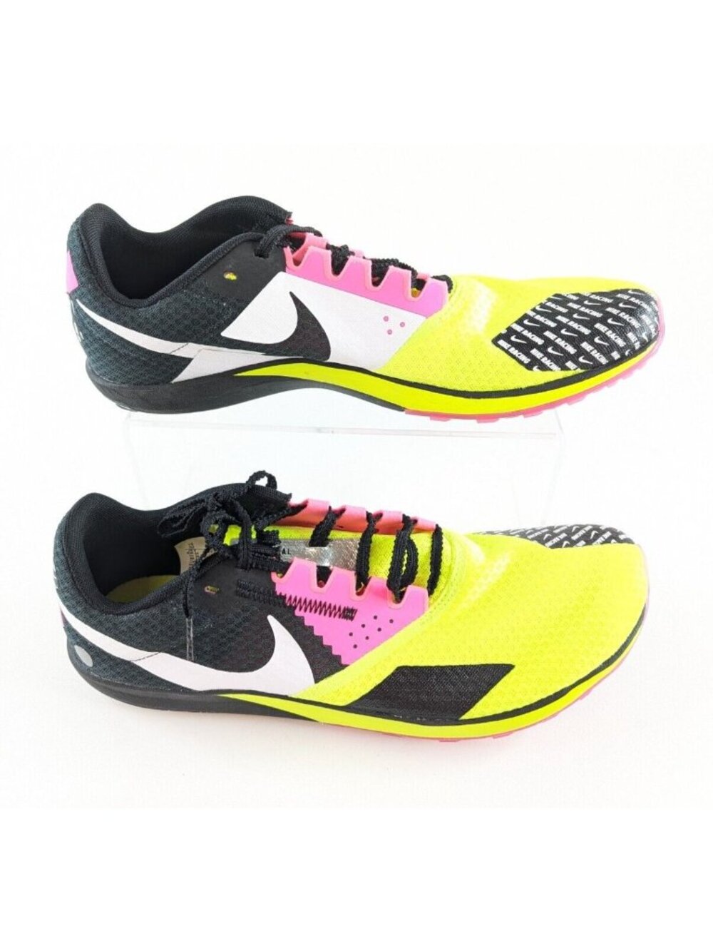 Nike Rival Waffle XC 6 Mens Size 10 Cross Country Shoes Volt Yellow Black Pink - Picture 9 of 9